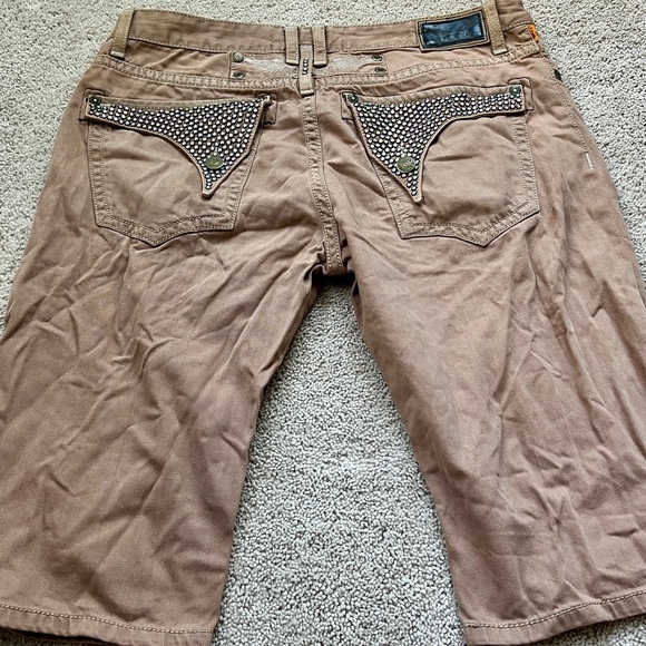 Robins Jeans Crystal flap shorts